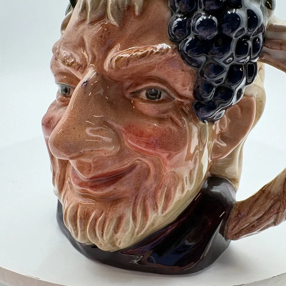 Royal‎ Doulton Bacchus Toby Jug 1958 D6505 Collectible Ceramic 3-7/8